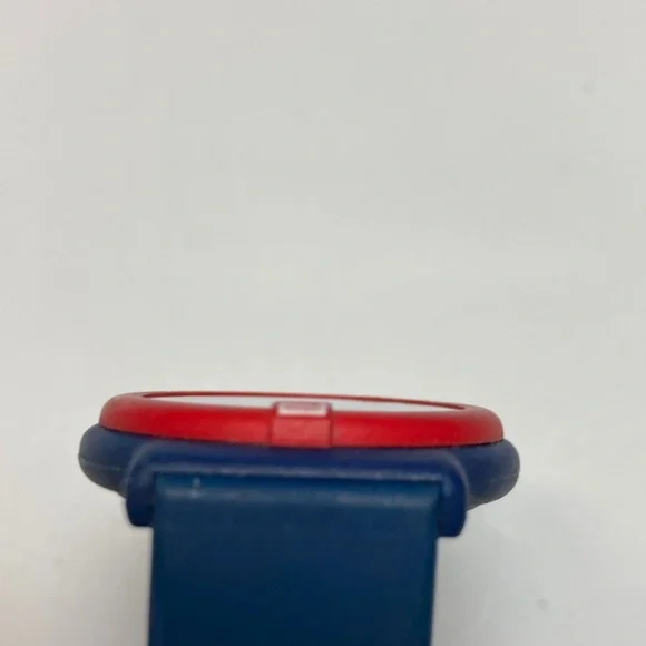 Fila vintage 95M watch, red white blue, new battery, rubber strap, date feature